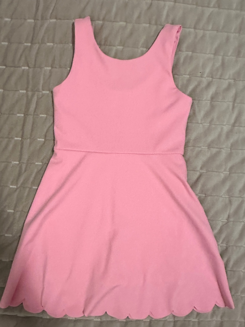 J.Crew Girls' active dress with scalloped hem In Spring Blossom Size 6